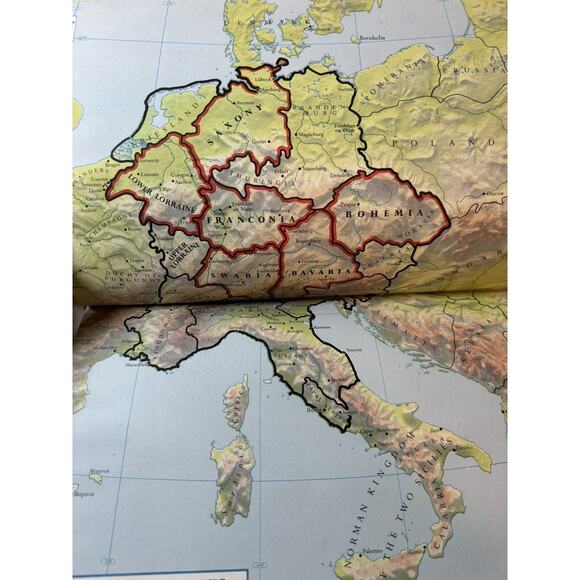 Atlas of European History by‎ Fox HC 1957 1st Ed Free Shipping VINTAGE - Picture 4 of 8